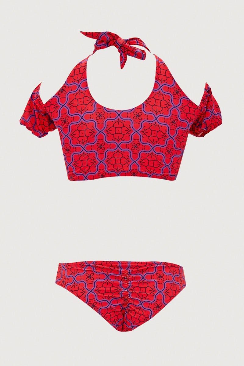 Red Two Piece Bikini sold by Ally Fashion product image thumbnail 2