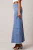Blue Denim Skirt Maxi sold by Ally Fashion