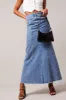 Blue Denim Skirt Maxi sold by Ally Fashion