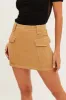 Beige Cargo Skirt Mini High Rise sold by Ally Fashion