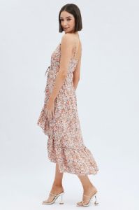 Print Midi Dress Ruffle sold by Ally Fashion