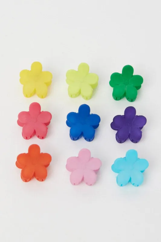 Multi 9 Pack Flower Claw Clips sold by Ally Fashion