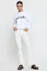 White Graphic Sweater Long Sleeve sold by Ally Fashion