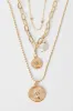 Gold Coin Pendent Layered Necklace sold by Ally Fashion
