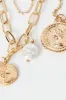 Gold Coin Pendent Layered Necklace sold by Ally Fashion