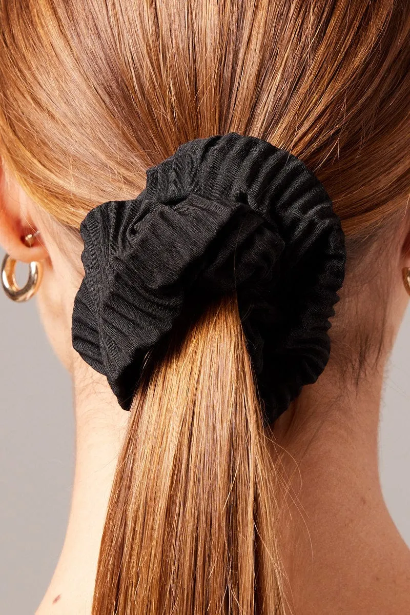 Black Scrunchie sold by Ally Fashion product image thumbnail 2