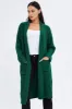 Green Longline Cardigan sold by Ally Fashion