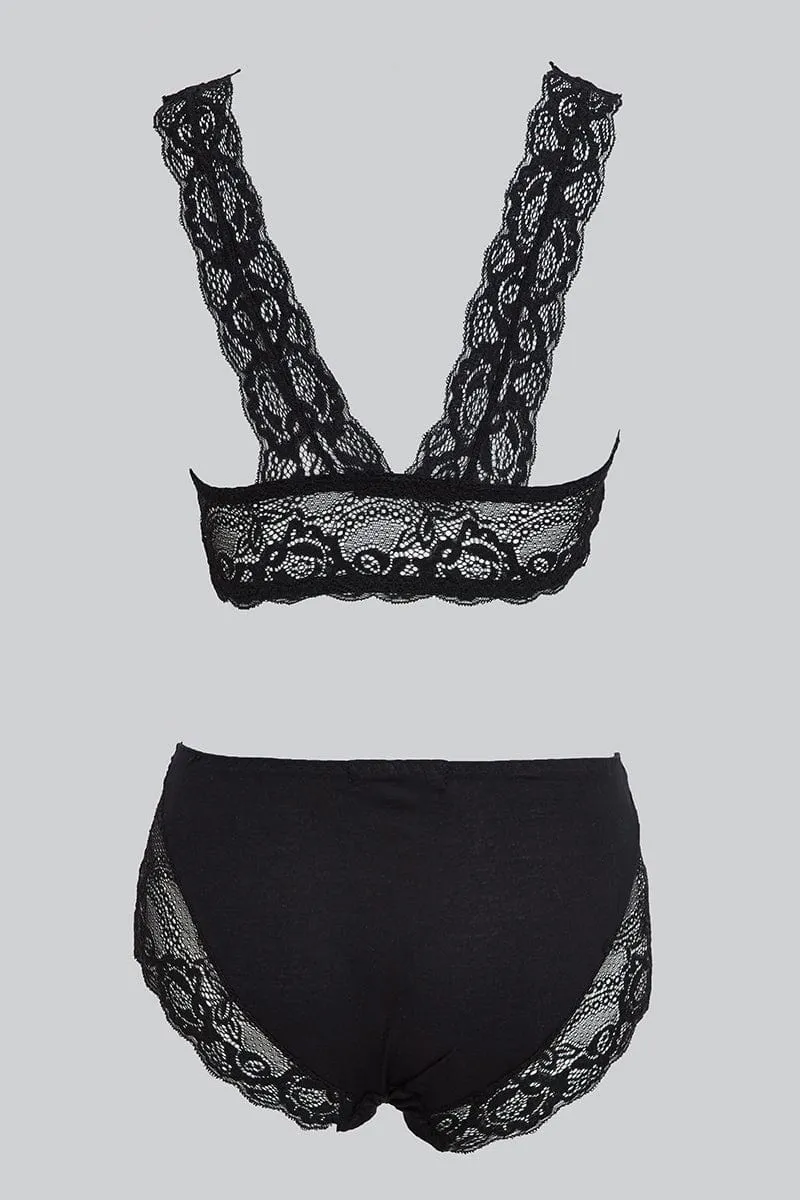 Black Lace Lingerie Set sold by Ally Fashion product image thumbnail 2