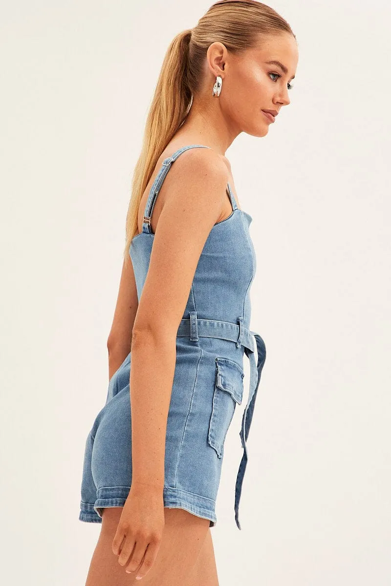 Blue Denim Overall sold by Ally Fashion product image thumbnail 4