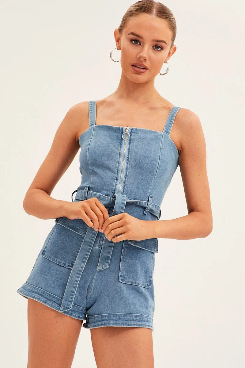 Blue Denim Overall sold by Ally Fashion