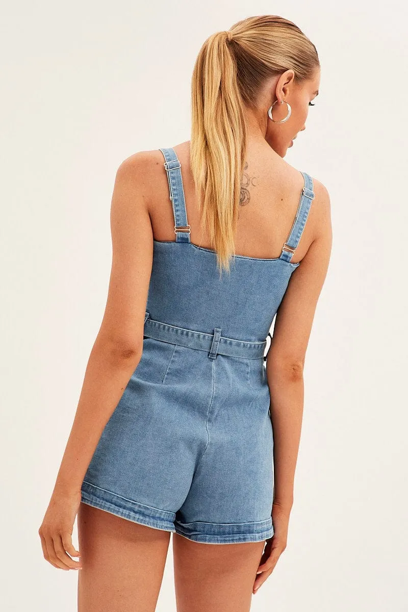 Blue Denim Overall sold by Ally Fashion product image thumbnail 5