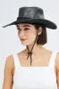 Black PU Cowboy Hat sold by Ally Fashion