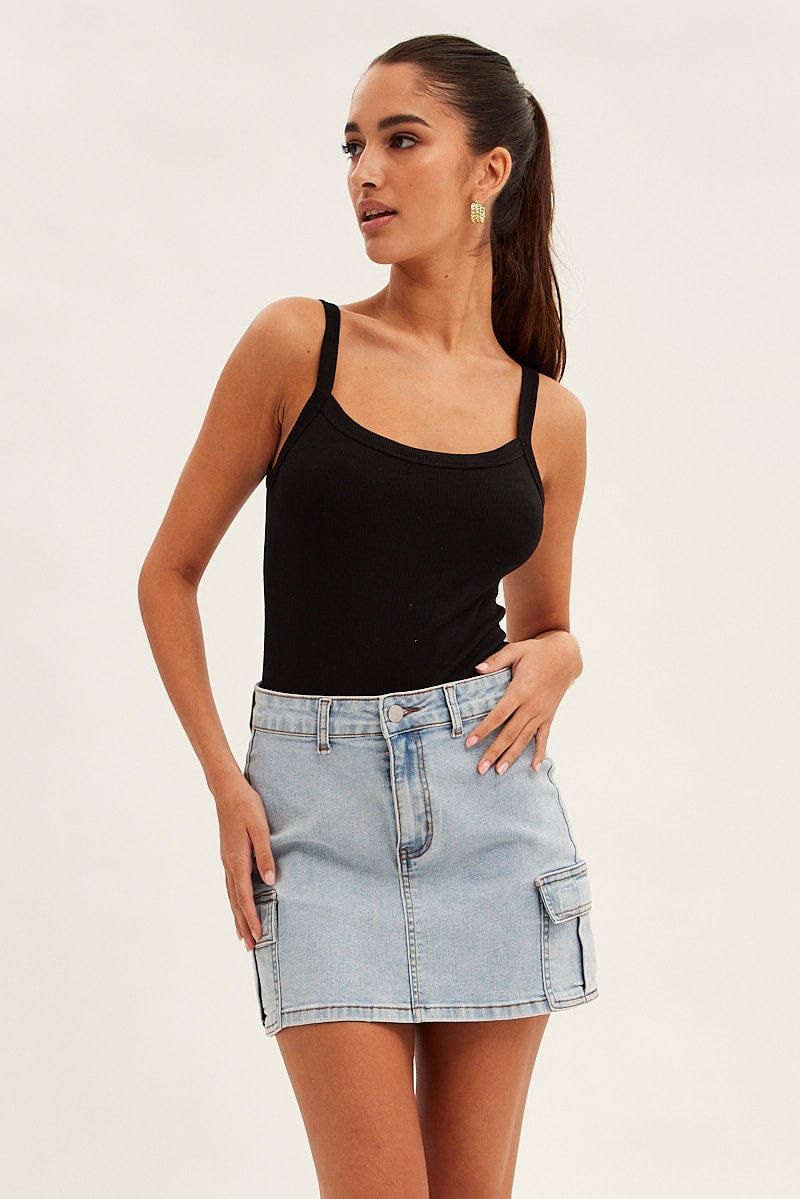 Black Bodysuit Singlet Round Neck sold by Ally Fashion product image thumbnail 3