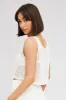 White Crochet Knit Top Scoop Neck sold by Ally Fashion