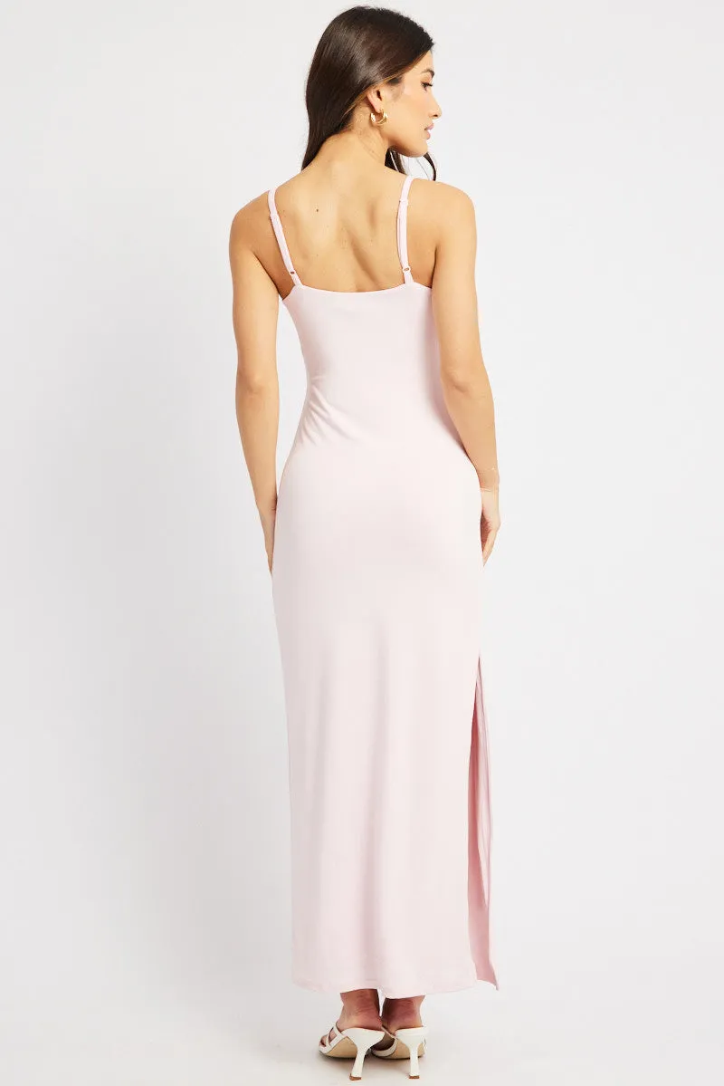 Pink Bodycon Dress Maxi Supersoft sold by Ally Fashion product image thumbnail 5