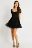 Black Fit And Flare Dress Mini Lace sold by Ally Fashion