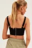 Black Corset Top Sleeveless Square Neck Structured sold by Ally Fashion