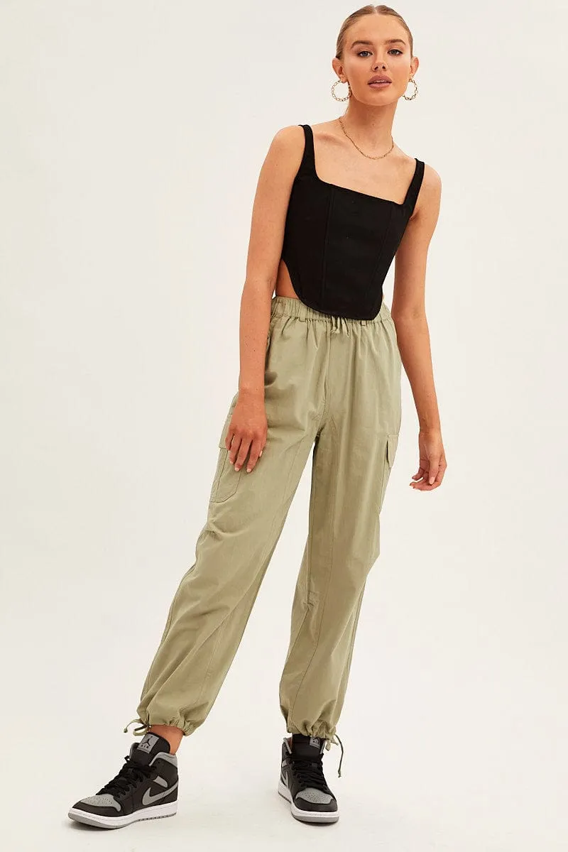 Black Corset Top Sleeveless Square Neck Structured sold by Ally Fashion product image thumbnail 2