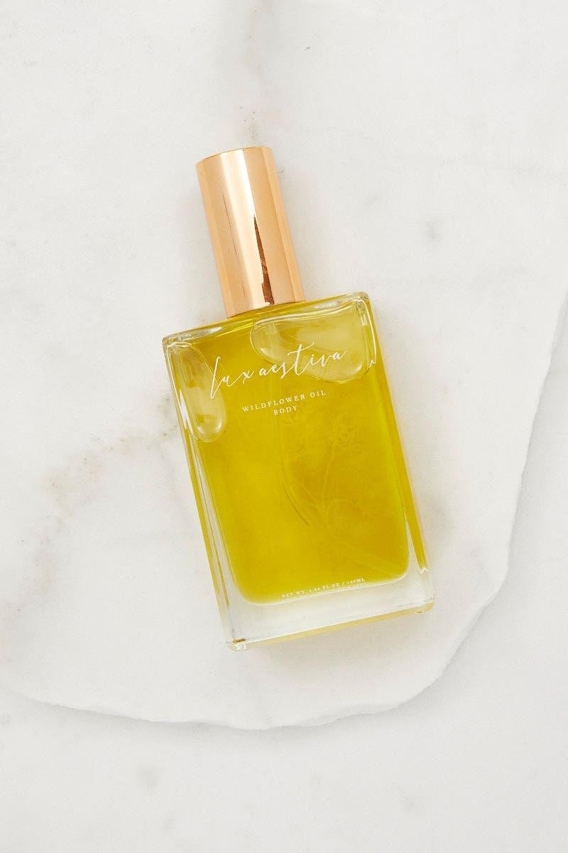 Yellow Lux Aestiva Wild Flower Body Oil 100Ml sold by Ally Fashion