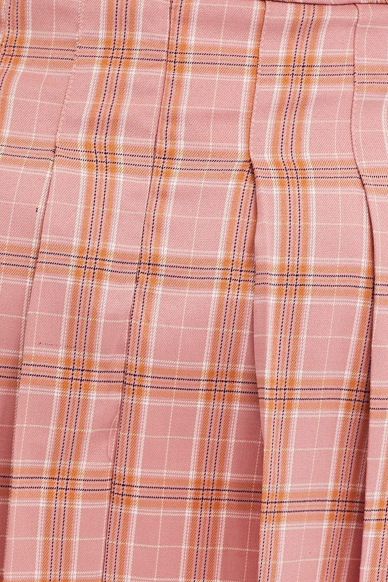 Check High Waist Check Pleated Tennis Skirt sold by Ally Fashion product image thumbnail 6