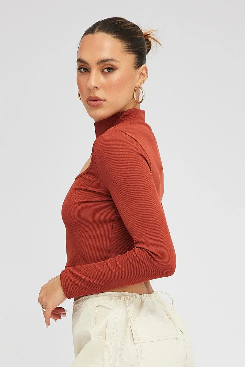 Beige Cut Out Top sold by Ally Fashion product image thumbnail 4
