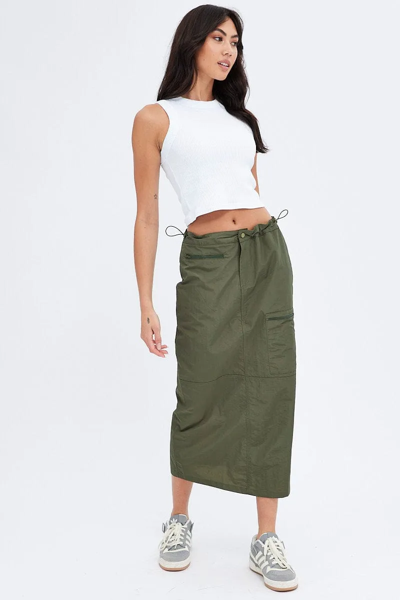 White Crop Tank Top Crew neck sold by Ally Fashion product image thumbnail 2