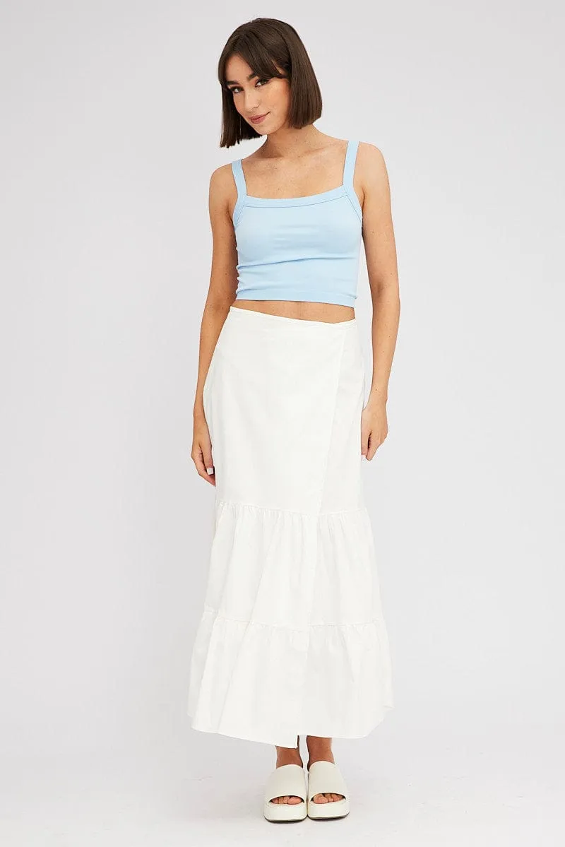 Blue Singlet Top Round Neck Seamles sold by Ally Fashion product image thumbnail 2