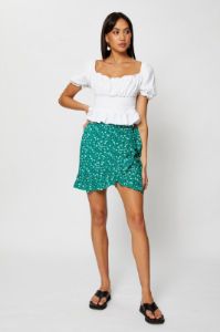 Print Wrap Skirt Mini sold by Ally Fashion