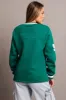 Green Graphic Tee Long Sleeve sold by Ally Fashion