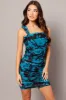 Blue Floral Bodycon Dress Sleeveless Mini sold by Ally Fashion