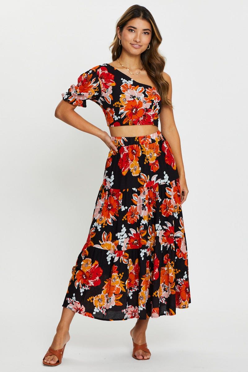 Print One Shoulder Top sold by Ally Fashion product image thumbnail 2