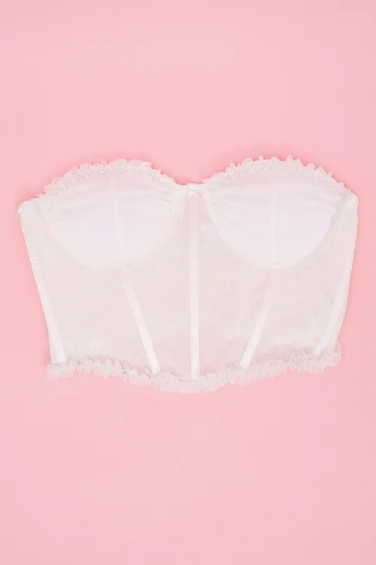 Black Mesh Corset Top Lingerie sold by Ally Fashion