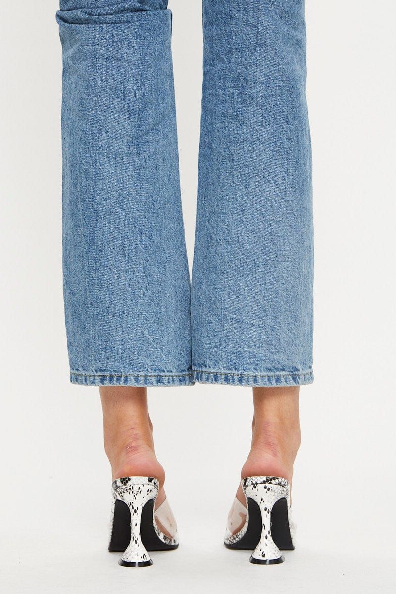 Print Perspex Snake Print Flared Heel Mule sold by Ally Fashion product image thumbnail 4