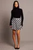 Black Check Skater Skirt Mini sold by Ally Fashion