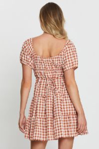 Check Mini Dress Short Sleeve sold by Ally Fashion