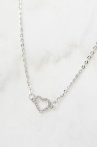 Silver Heart Pendent Necklace sold by Ally Fashion