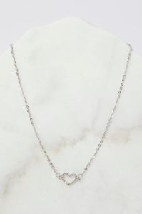 Silver Heart Pendent Necklace sold by Ally Fashion