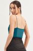 Blue Bodysuit Sleeveless Scoop Neck Waist Detail sold by Ally Fashion