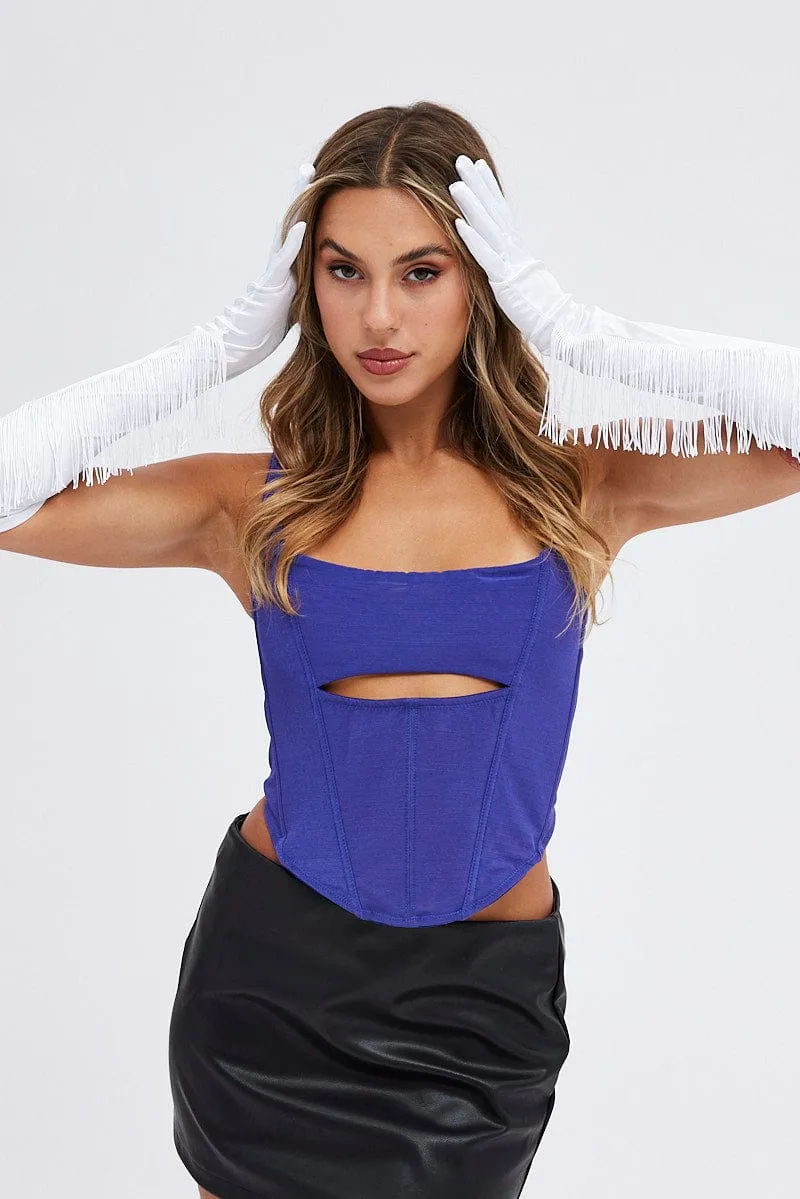 White Tasseled Gloves sold by Ally Fashion