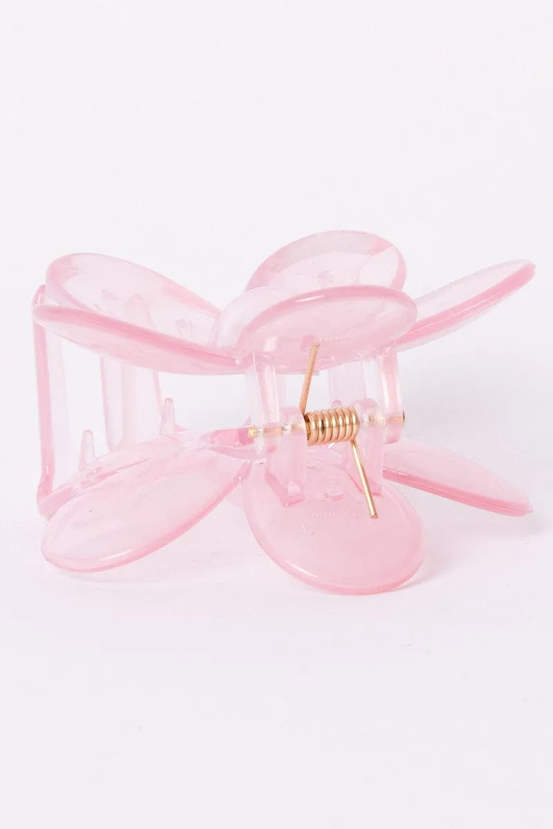 Pink Flower Claw Clip sold by Ally Fashion product image thumbnail 2