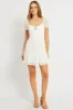 White Fit And Flare Dress Mini Lace sold by Ally Fashion