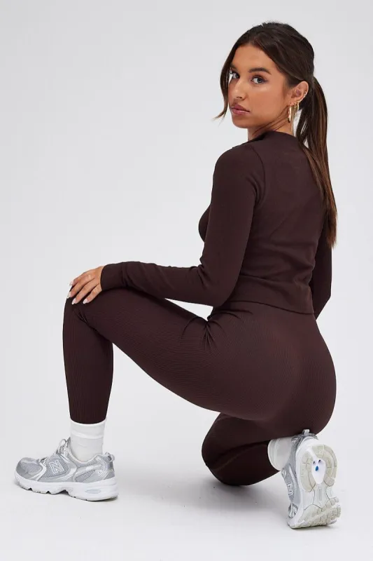 Brown Leggings Seamless Activewear sold by Ally Fashion