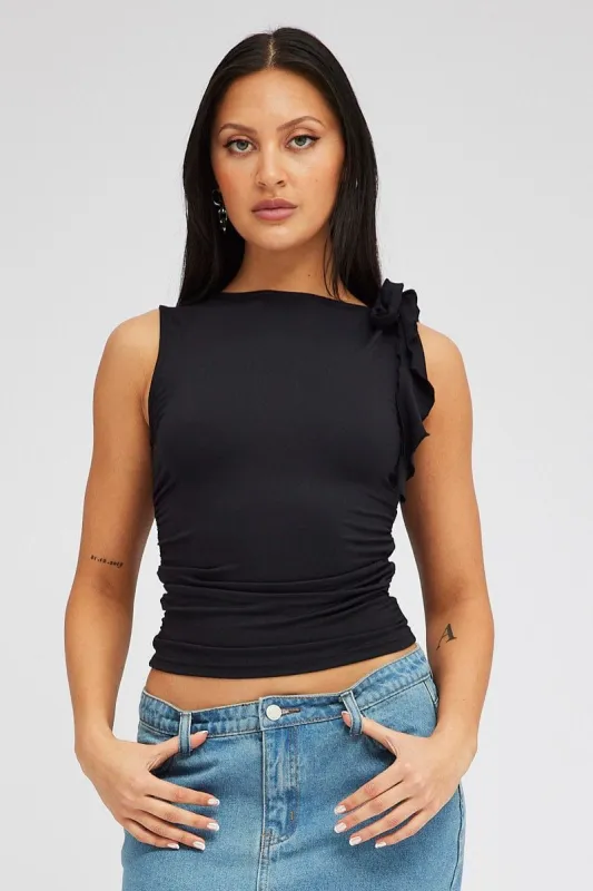 Black Supersoft Top sold by Ally Fashion