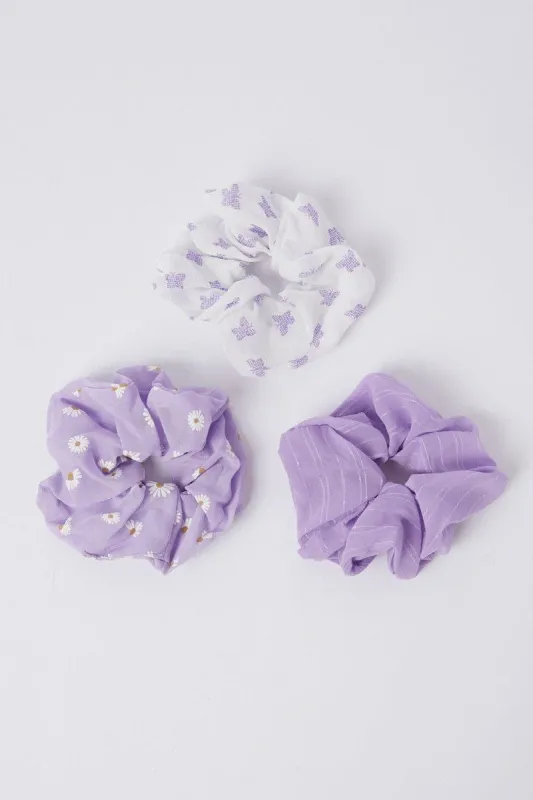 Multi 3 Pack Scrunchies sold by Ally Fashion
