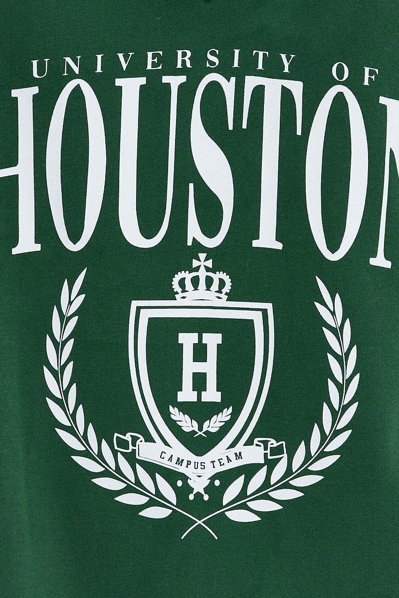 Green Print Varsity Sweater V Neck Stripe Tipping Dress sold by Ally Fashion product image thumbnail 6