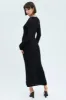 Black Crochet Maxi Knit Dress sold by Ally Fashion