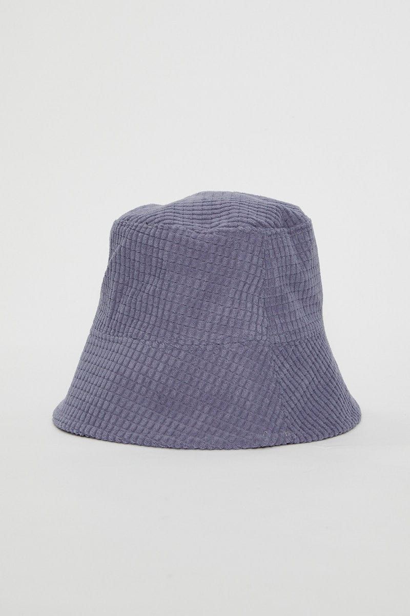 Blue Corduroy Bucket Hat sold by Ally Fashion product image thumbnail 2