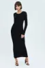 Black Crochet Maxi Knit Dress sold by Ally Fashion