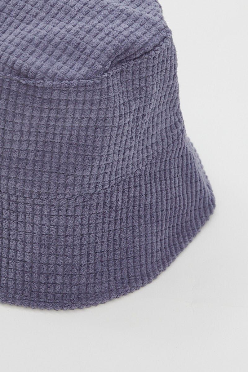 Blue Corduroy Bucket Hat sold by Ally Fashion product image thumbnail 3