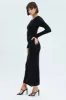 Black Crochet Maxi Knit Dress sold by Ally Fashion